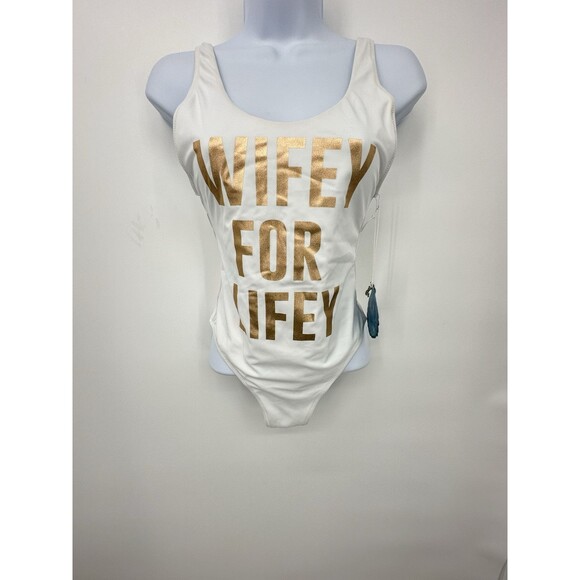 Show Me Your Mumu Wifey For Life 1 Piece Swimsuit Topanga Tank Size Small - Picture 1 of 8